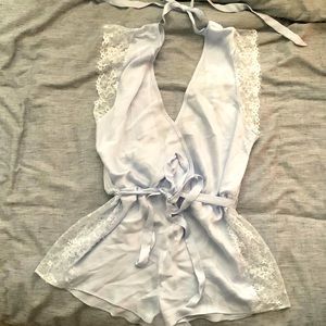 Adore Me Silk & Lace Romper